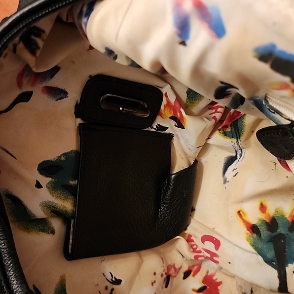 Chi by Carlos Falchi black leather and snakeskin print BEAUTY!! - Picture 11 of 12